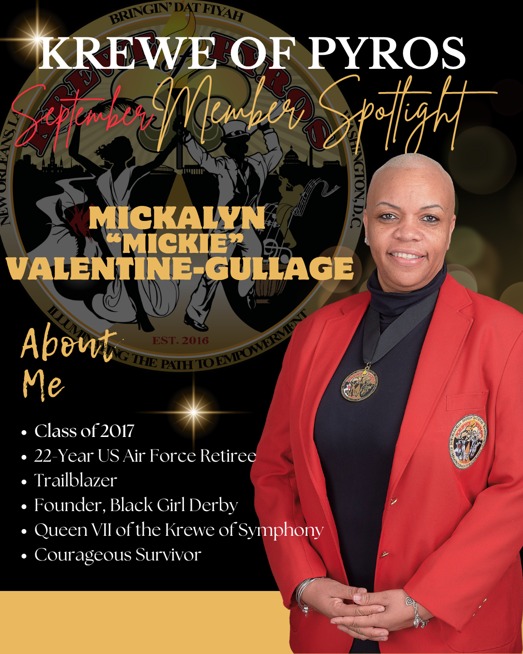 September Member Spotlight — Mickalyn "Mickie" Valentine-Gullage