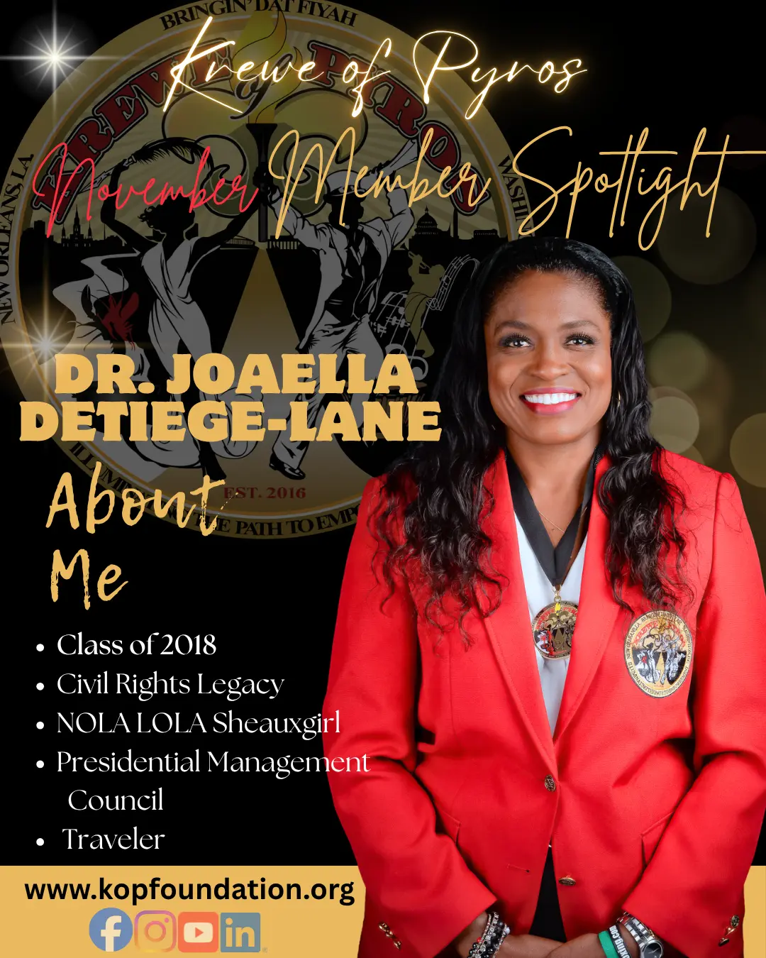 November Member Spotlight — Dr. Joaella Detiege-Lane