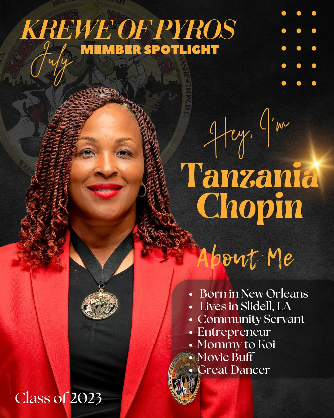July Member Spotlight — Tanzania Chopin
