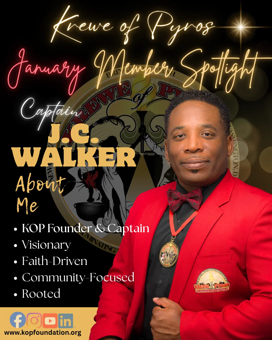 January Member Spotlight — Captain J.C. Walker